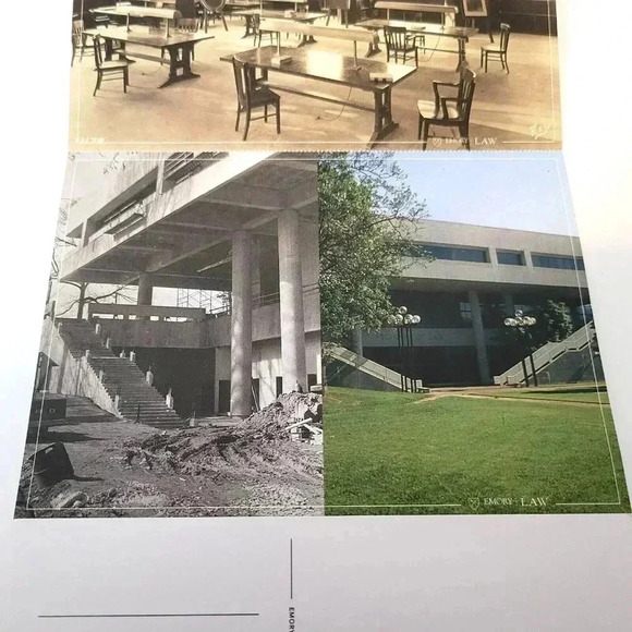 Emory Law School Postcard Set of 4 NEW Gambrell Hall Graduating Students 7" x 5" - Picture 4 of 7